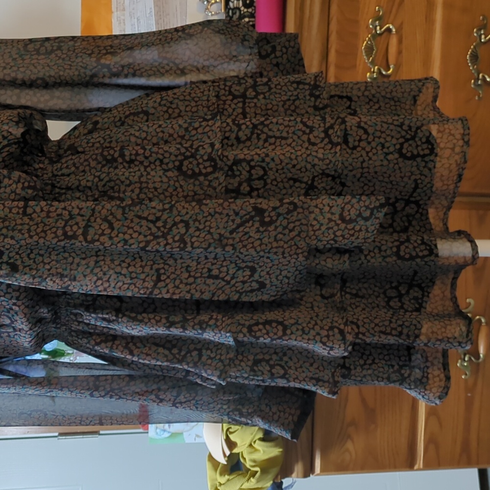 Janeplusone dress size S color black blue brown. - Picture 3 of 4